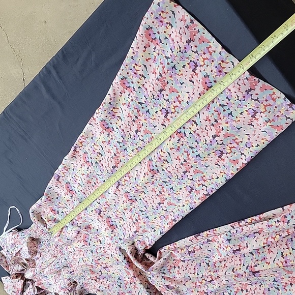 Rebecca Taylor Margo Floral Ruffle Silk Cropped Jumpsuit Size 0 (or xs) - Picture 14 of 16